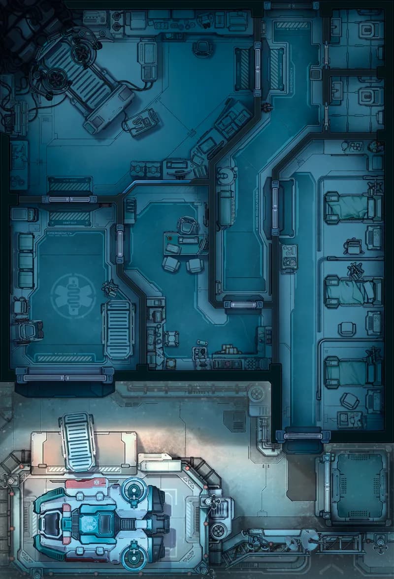 Emergency Surgery map, Frozen variant