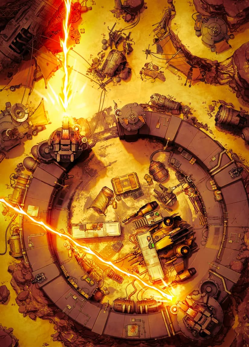 Junker Port map, Laser Barrage variant