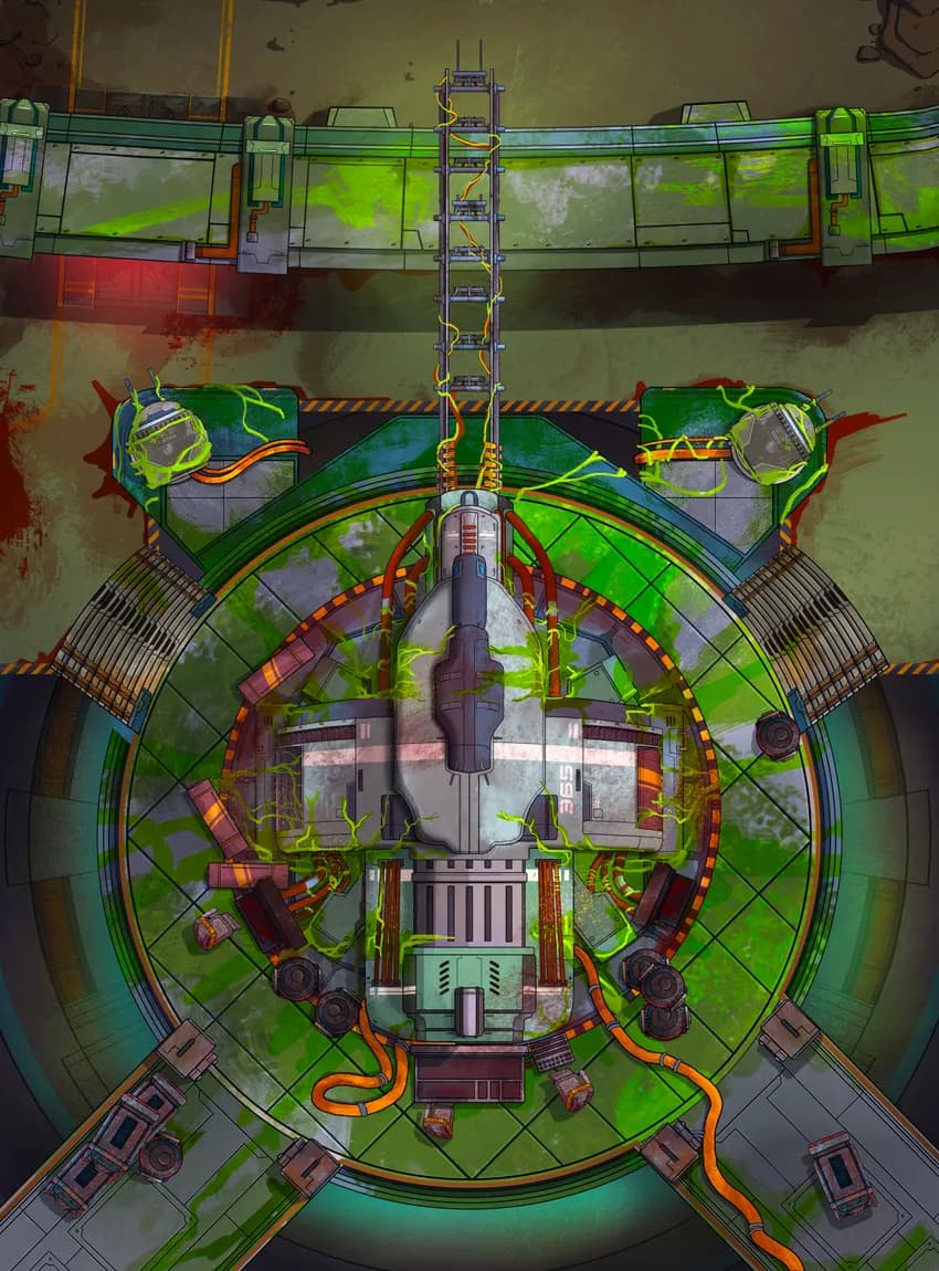 Orbital Defence Cannon map, Alien Infected variant