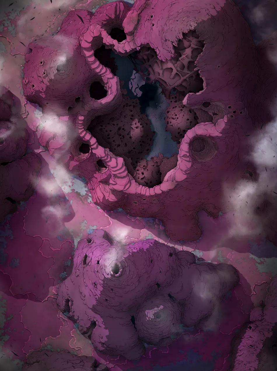 Insectoid Hive map, Pink Planet variant