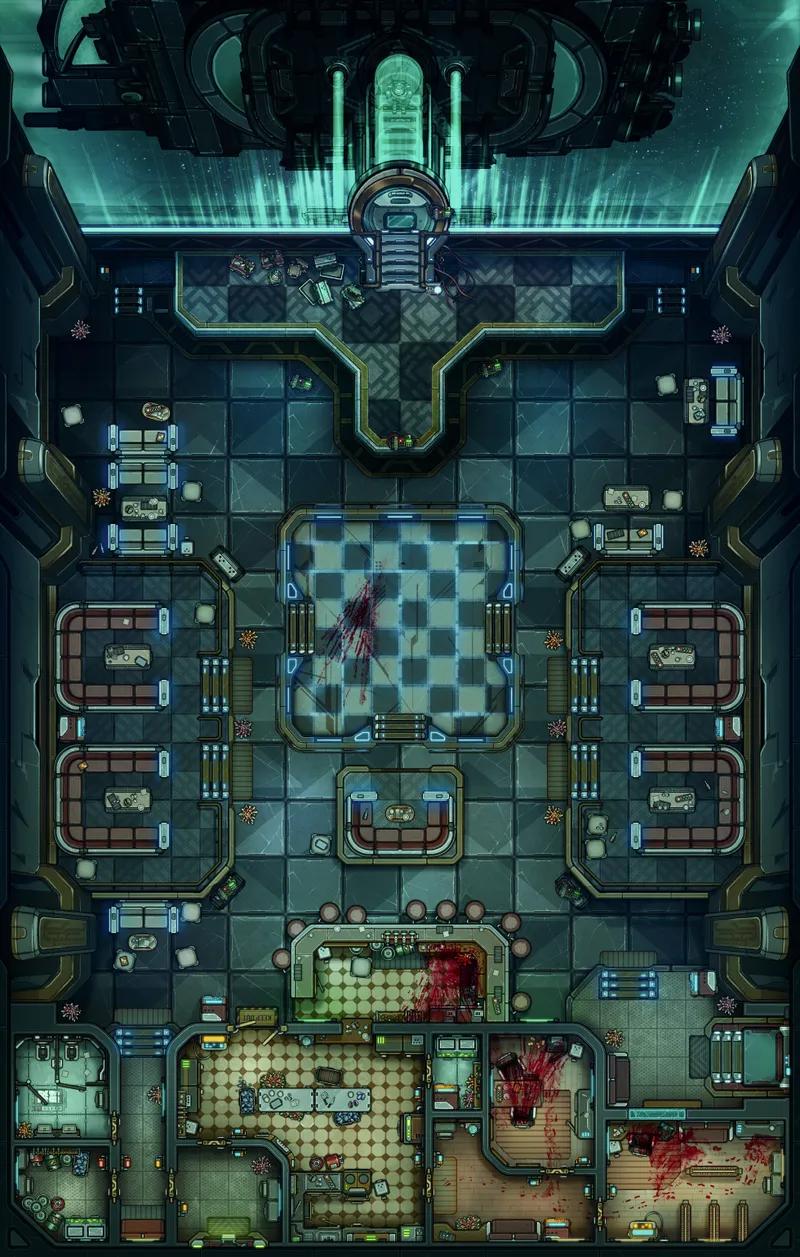 Cyberpunk Club map, Space Bar Pirates variant