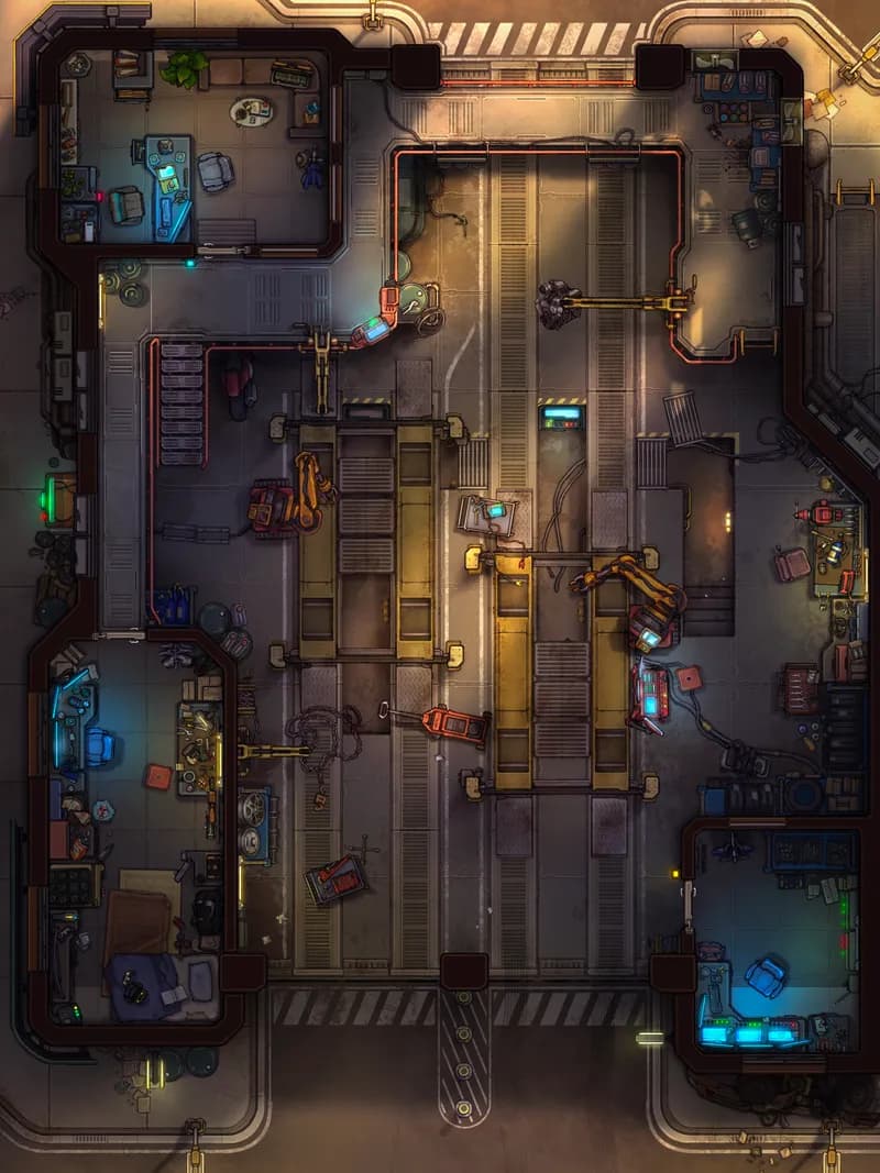 Chop Shop map, No Cars variant