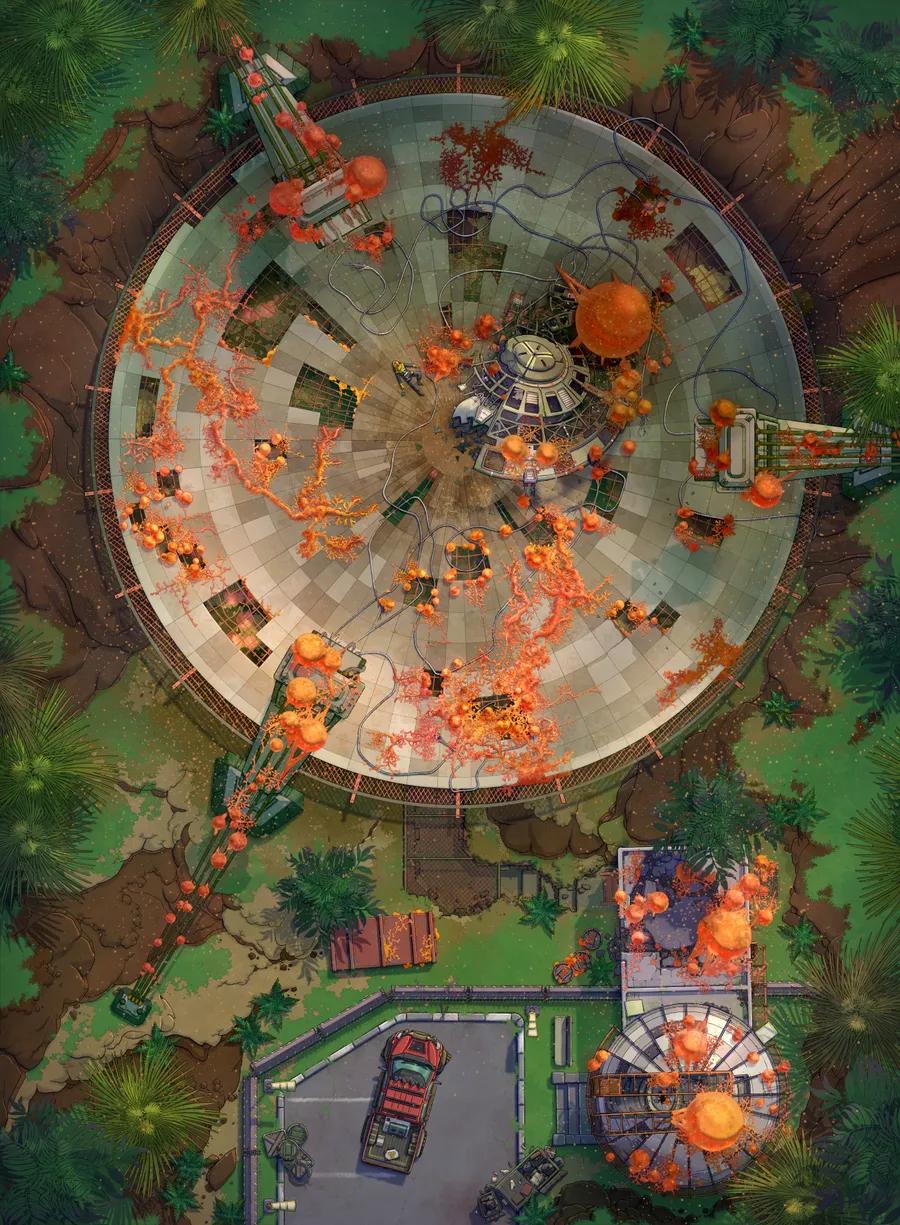 Infected Observatory map, Original Day variant