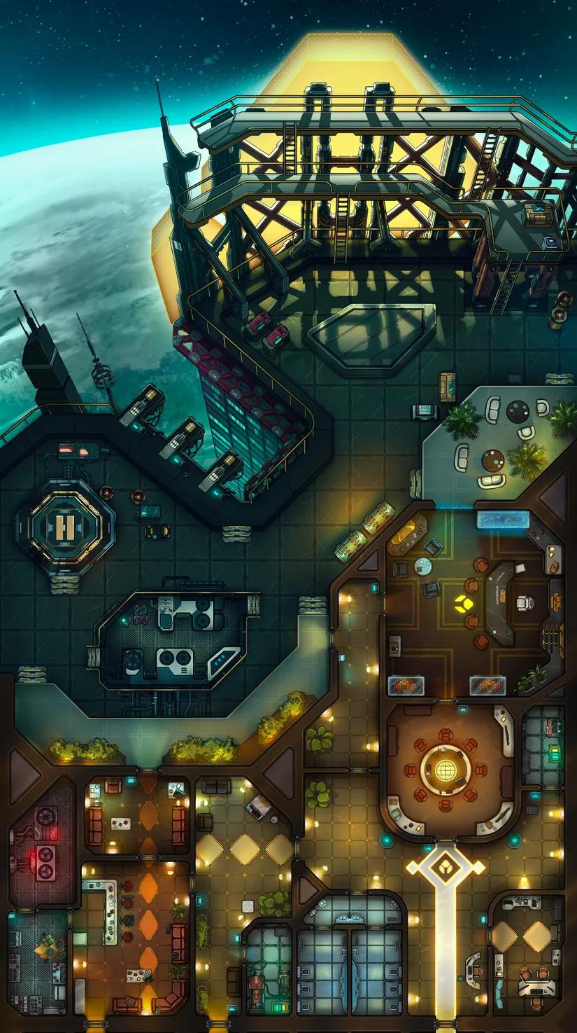 Corp Tower map, Atmosphere variant