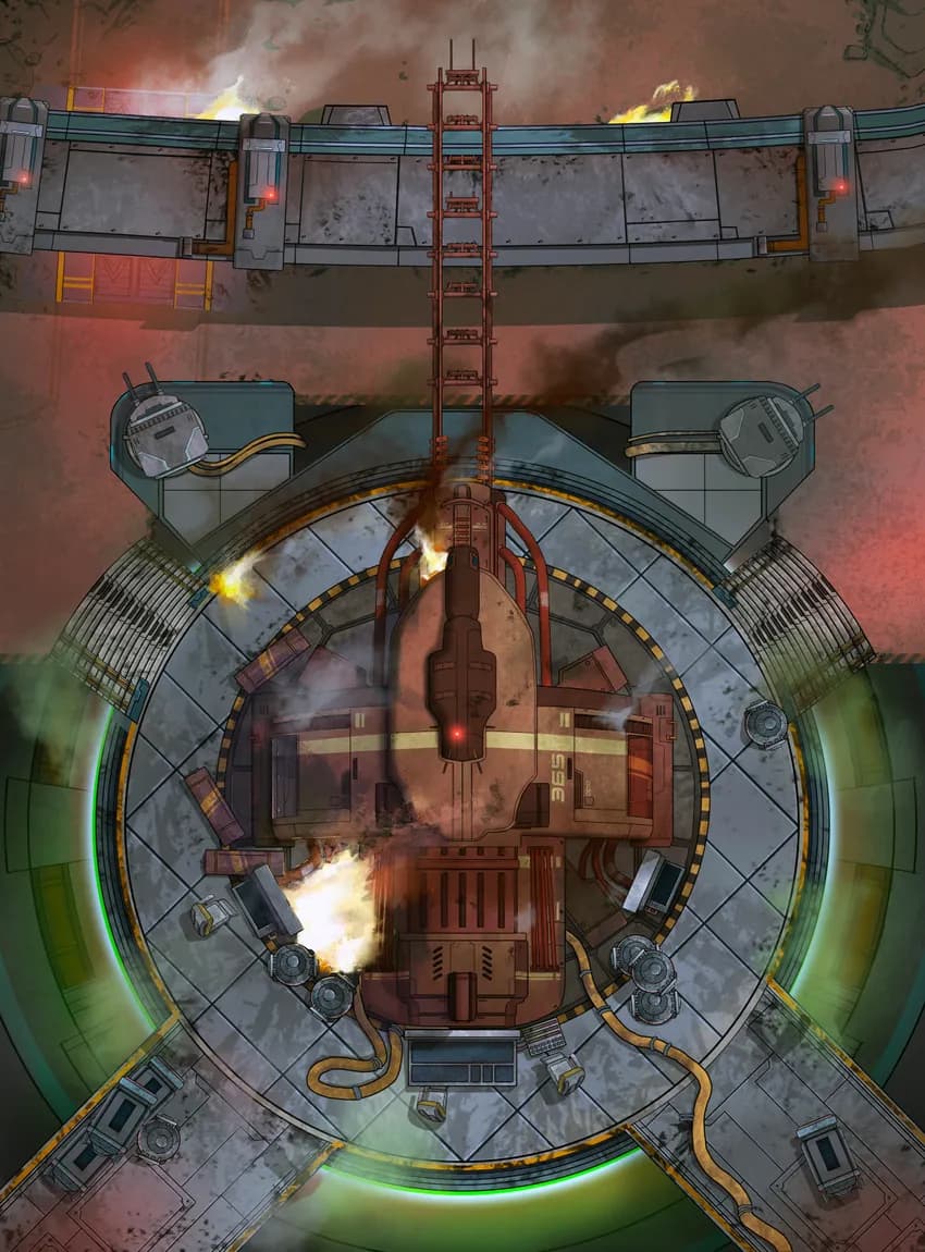 Orbital Defence Cannon map, Destroyed variant