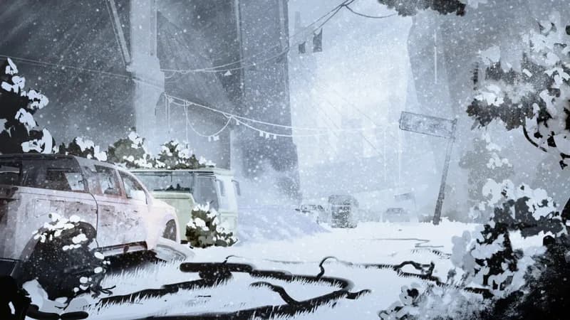 Abandoned Highway map, Winter variant