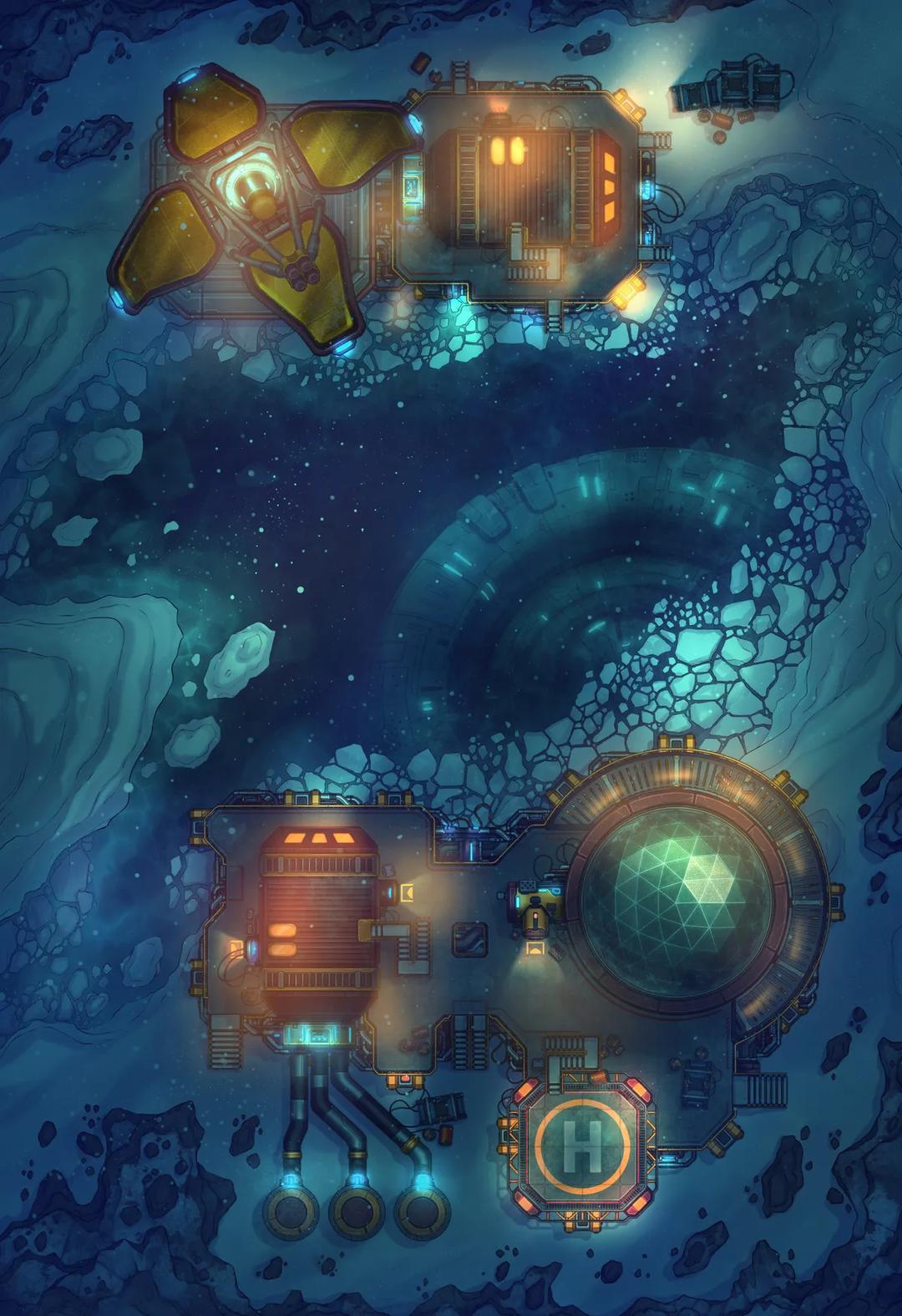 Arctic Institute map, Original Night variant