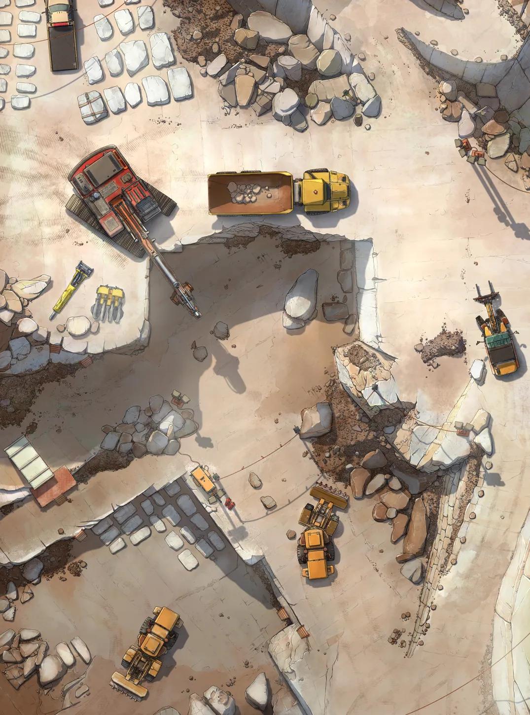 Marble Quarry map, Original Day variant