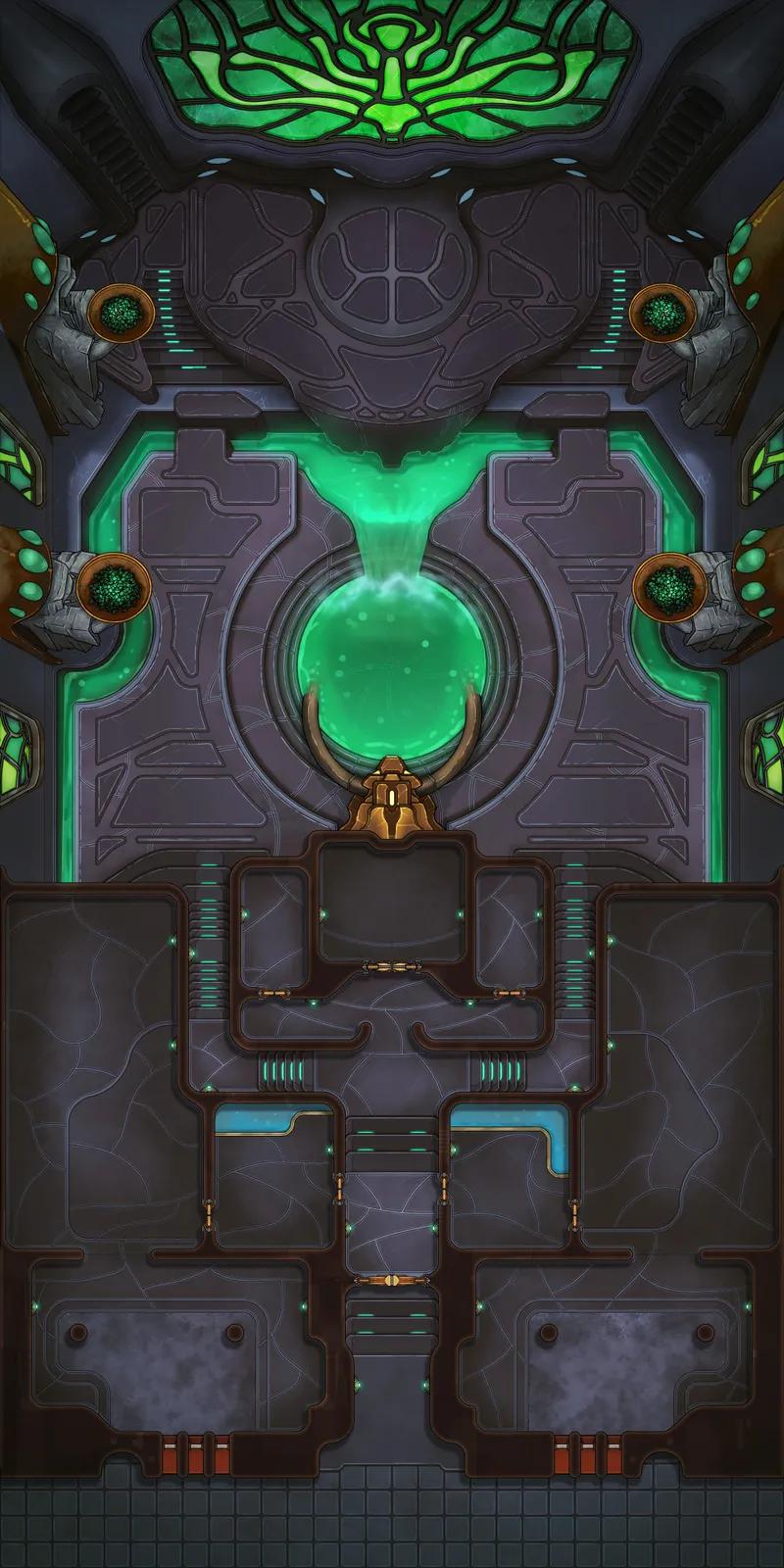 Heretic Monastery map, Empty Day variant
