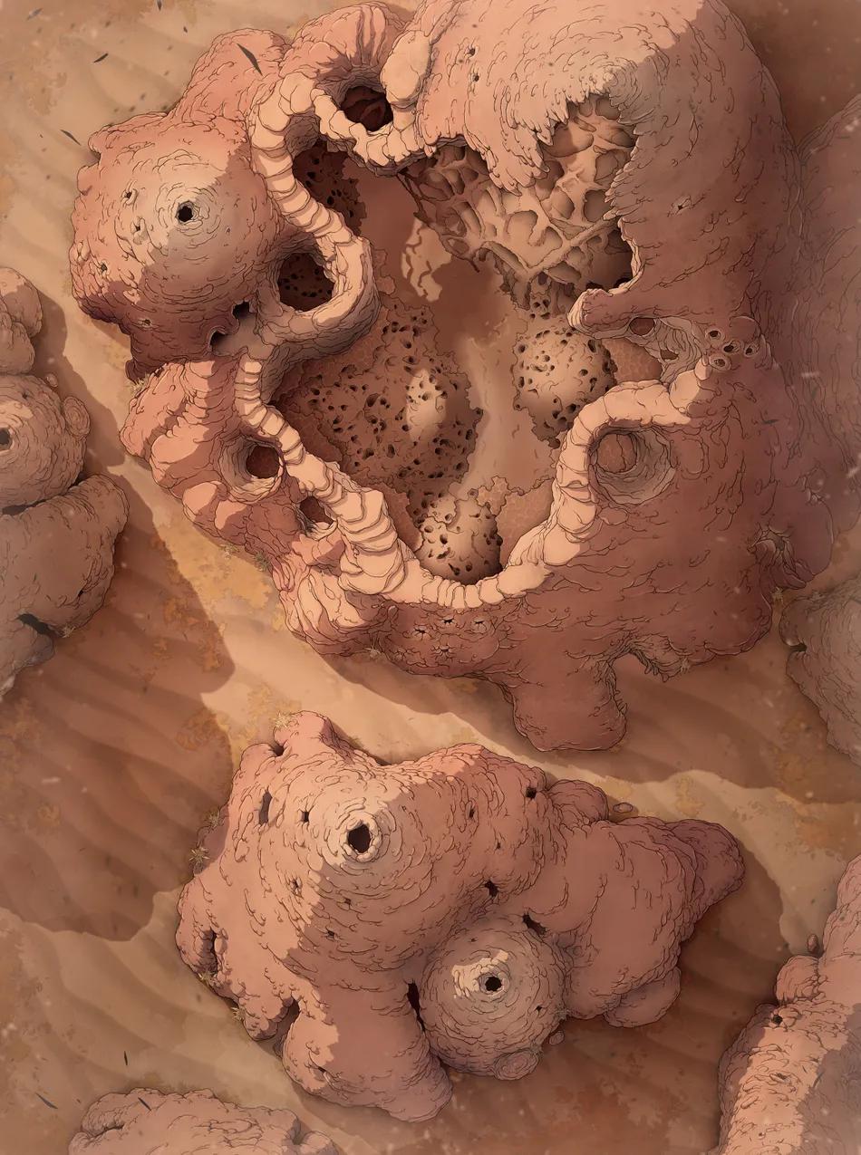 Insectoid Hive map, Desert variant