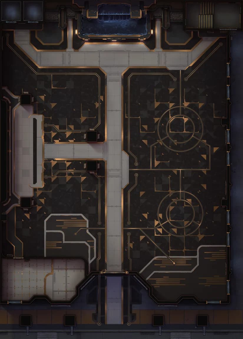 Corp Tower Foyer map, Empty variant