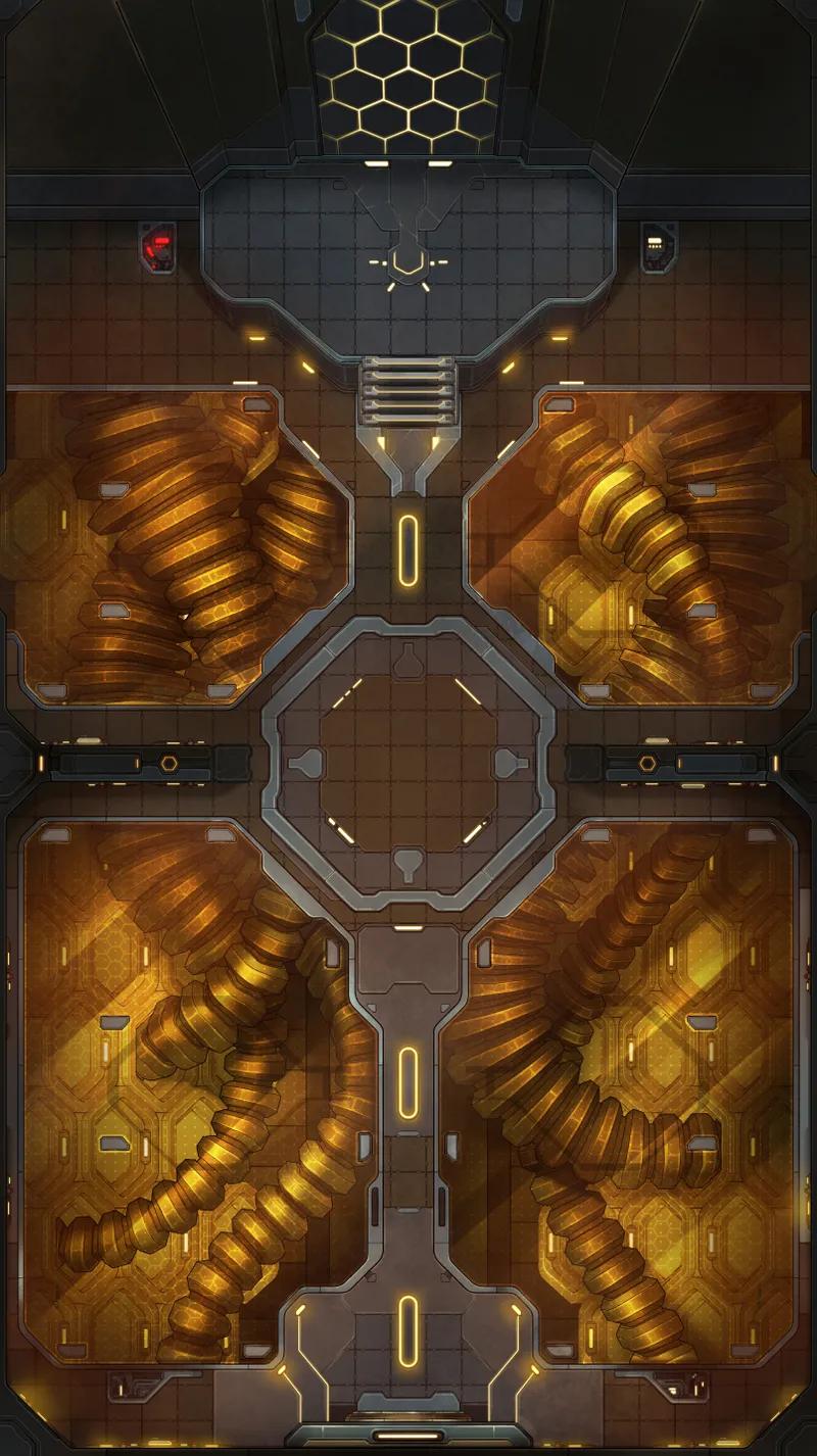 Mech Hive map, Empty Day variant
