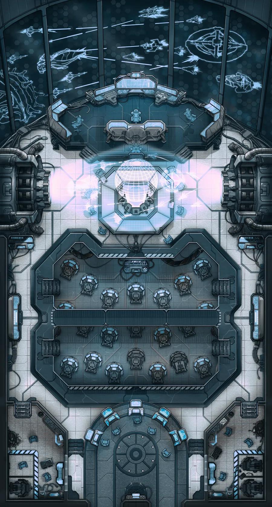 Command Deck map, Wargames Stark White Team variant