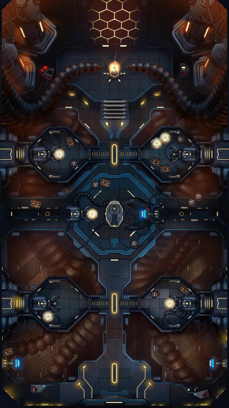 Mech Hive map, Original Night variant
