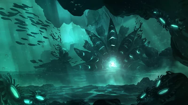 Alien Hive Entrance map, Underwater variant