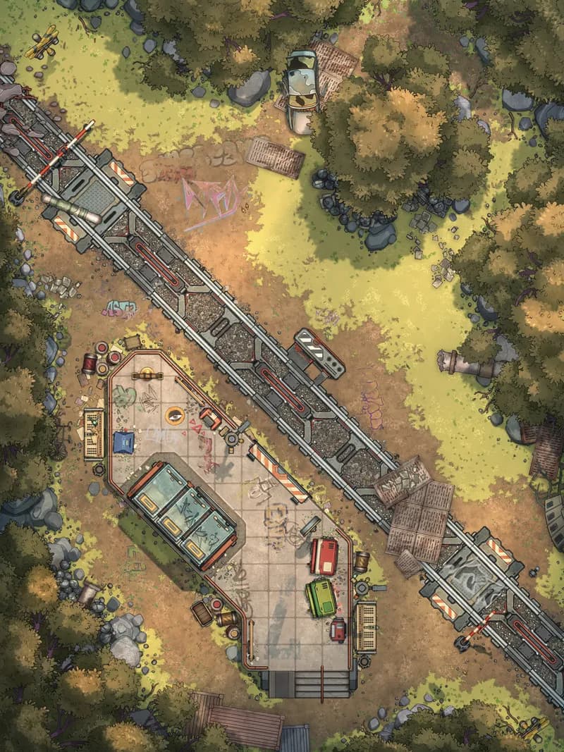 Remote Station map, Abandoned variant