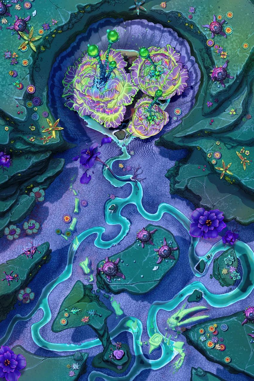 Living Plant Crater map, Mutation variant