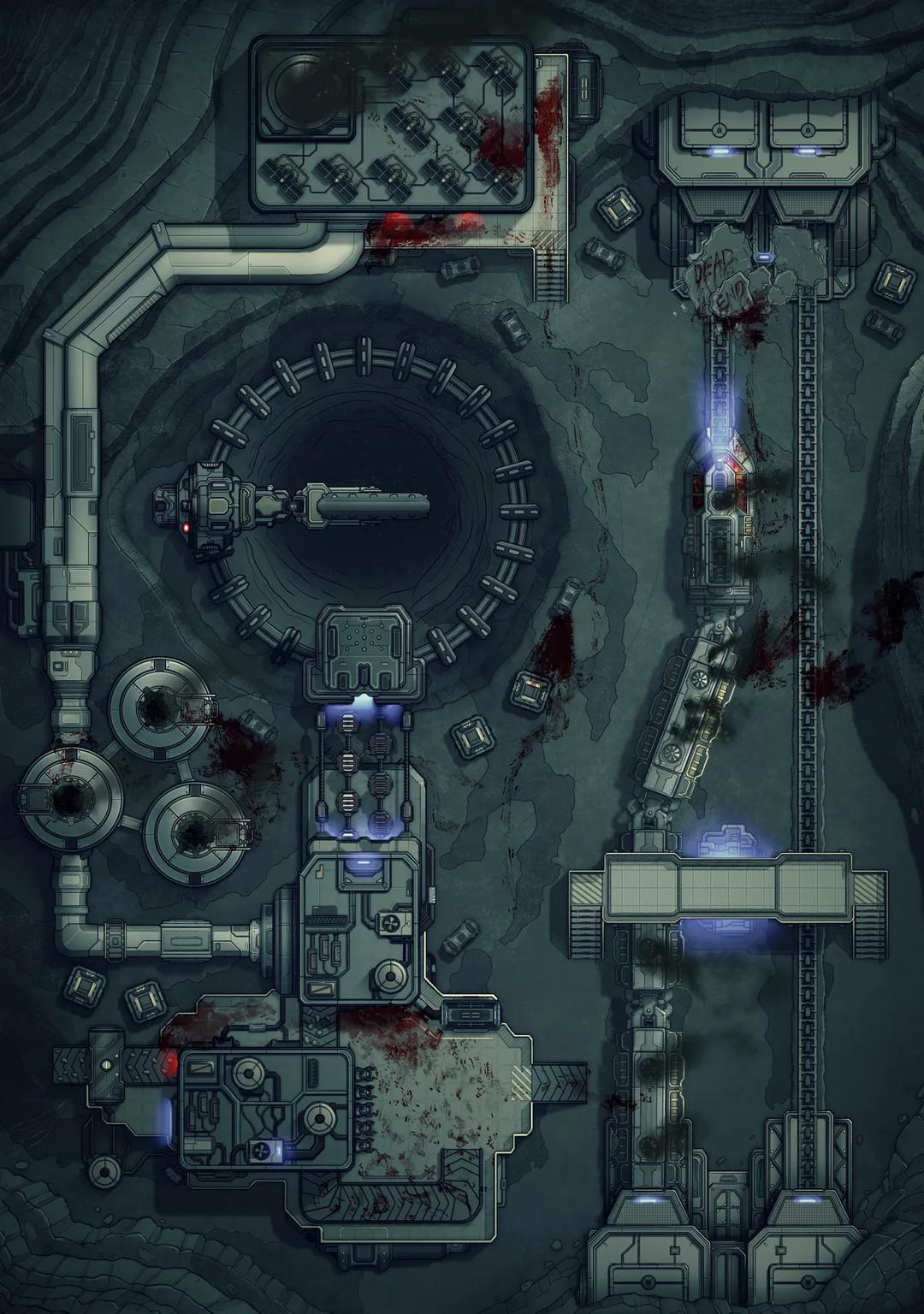 Asteroid Mining Refinery map, Massacre variant