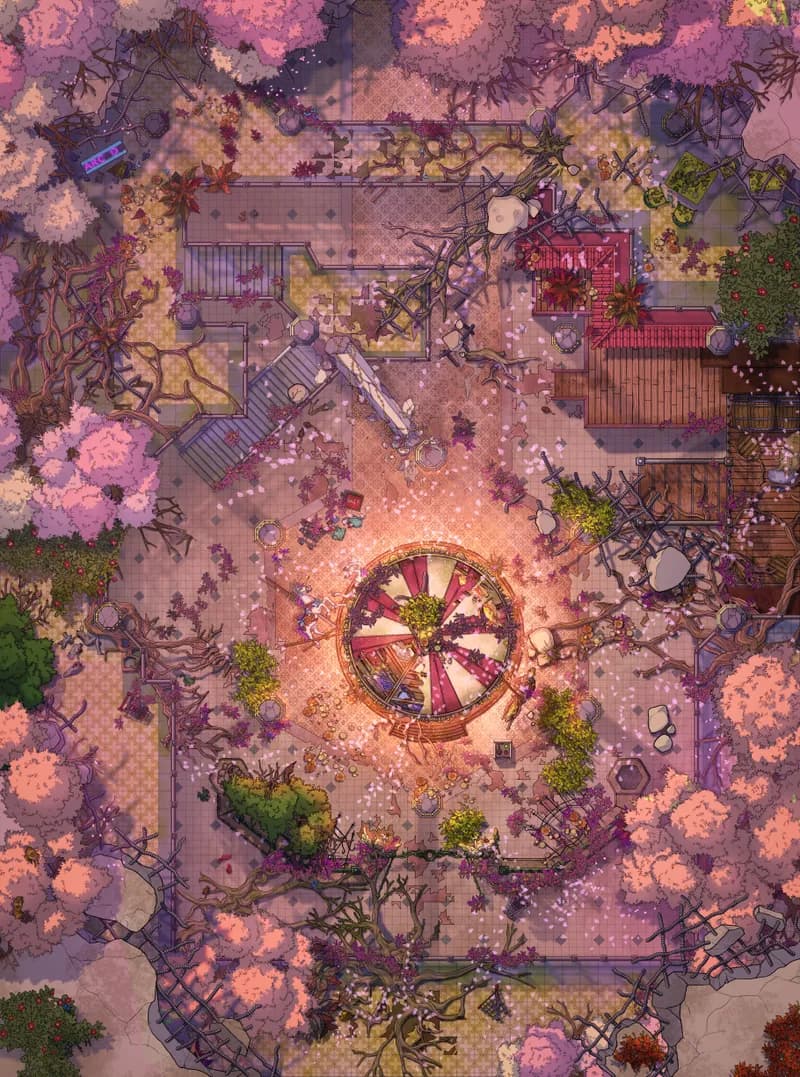 Shopping Mall Ruins map, Spring variant