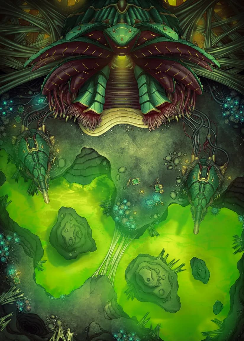 Alien Hive Entrance map, Toxic variant