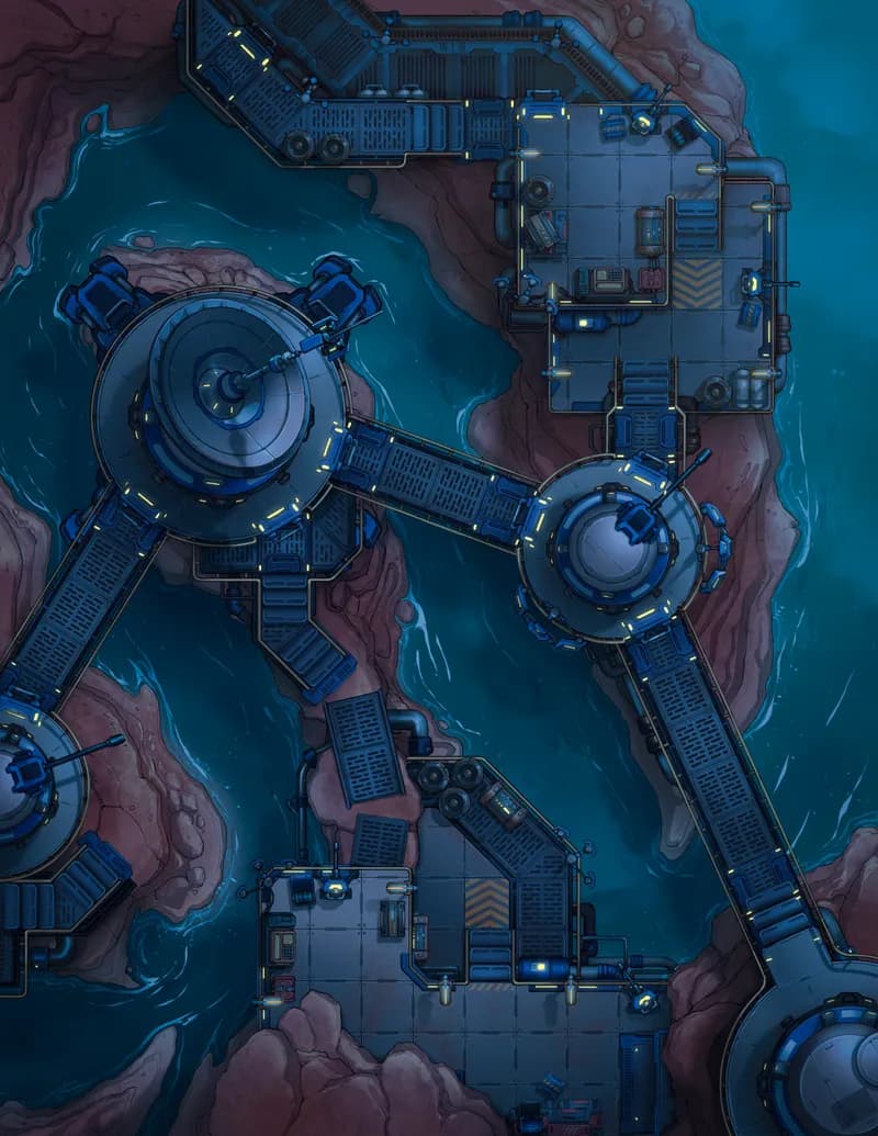Canyon River Base map, Original Night variant