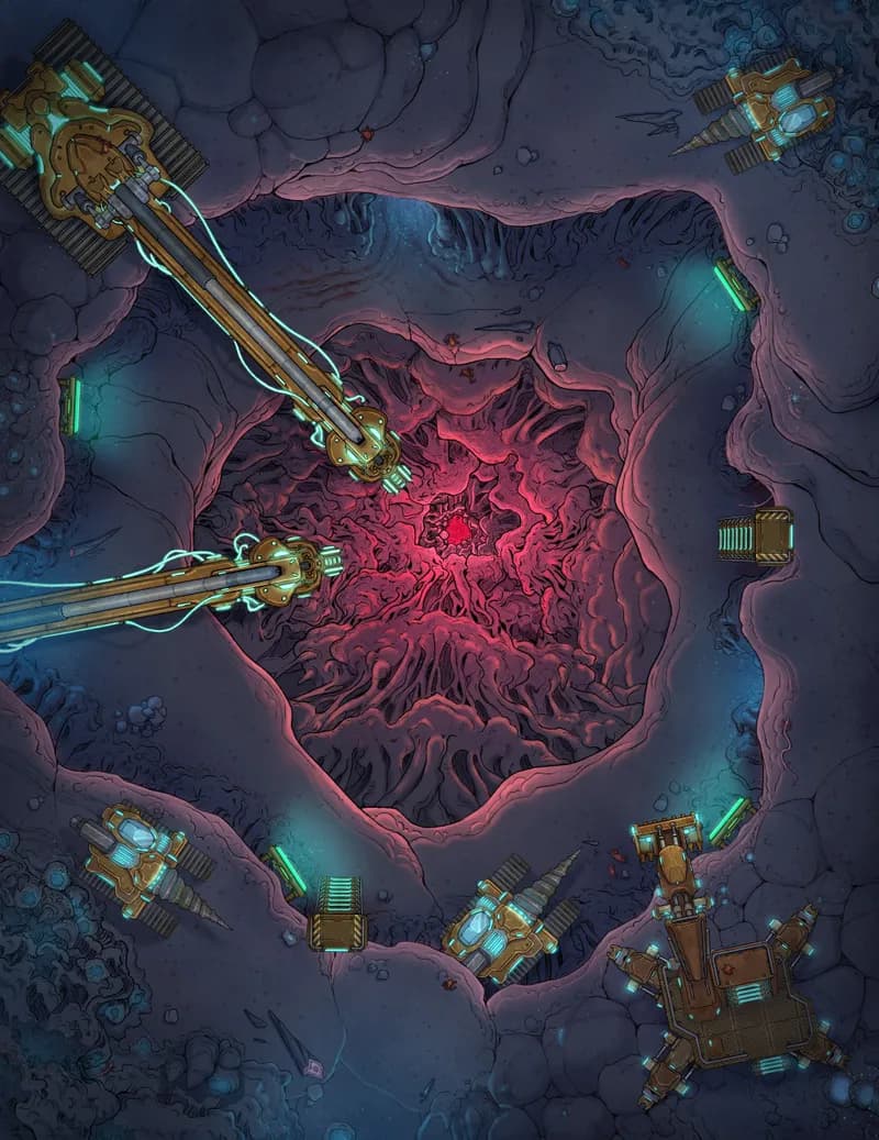 Flesh Mines map, Original Day variant