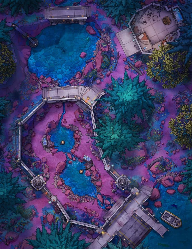 Protected Eco Site map, Pink Planet variant