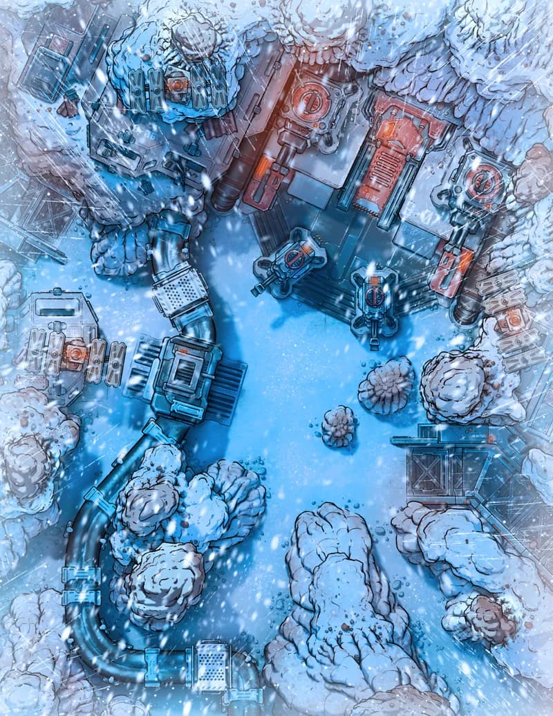 Hoodoos Base map, Blizzard variant