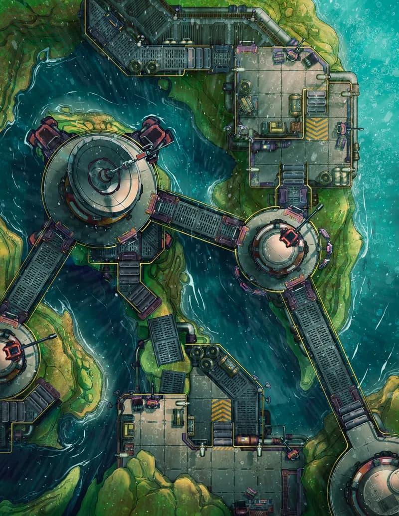 Canyon River Base map, Grassy Rain variant