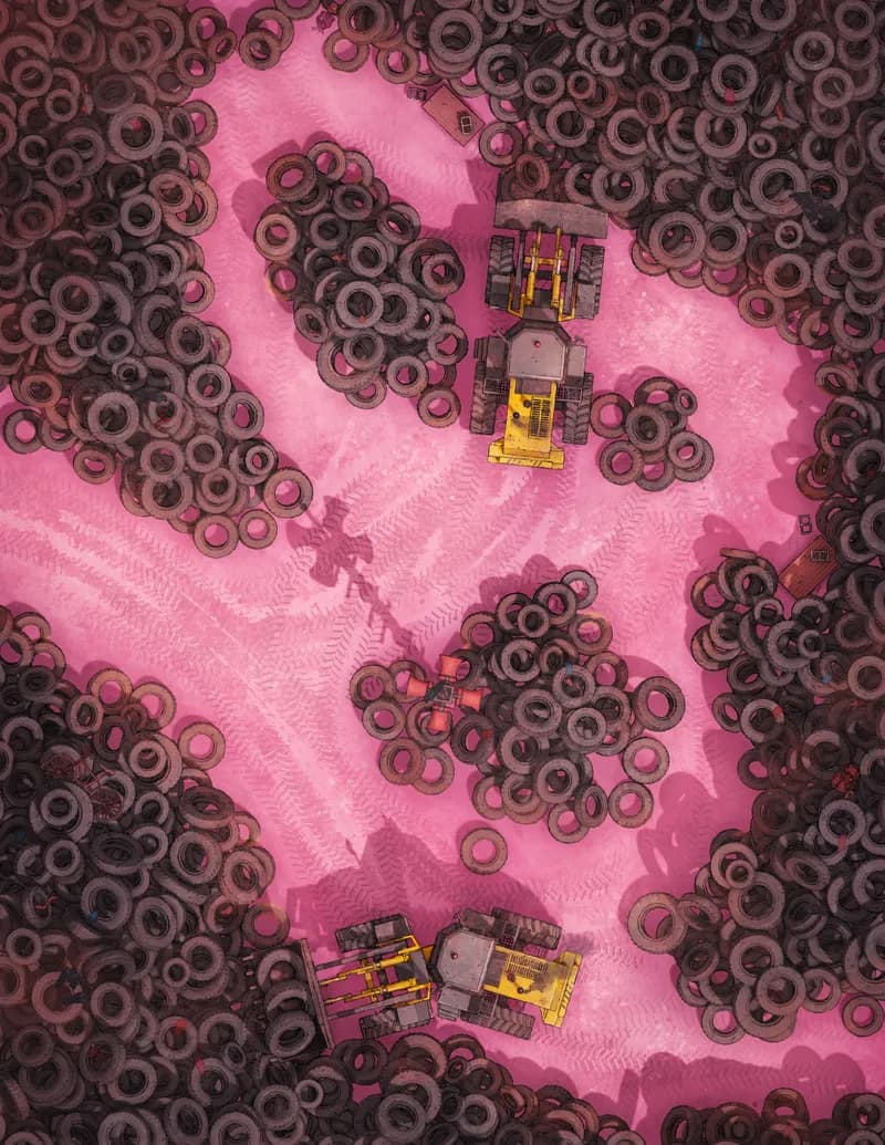 Tyre Yard map, Pink Planet variant