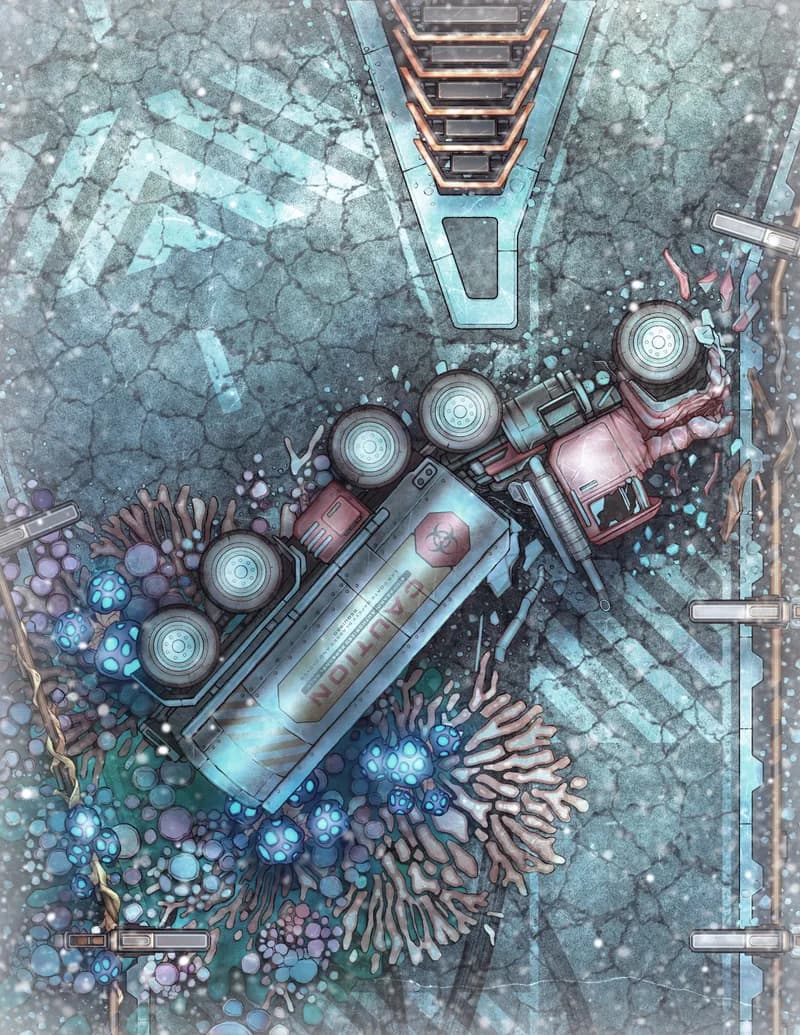 Hazardous Tanker Crash map, Blizzard variant