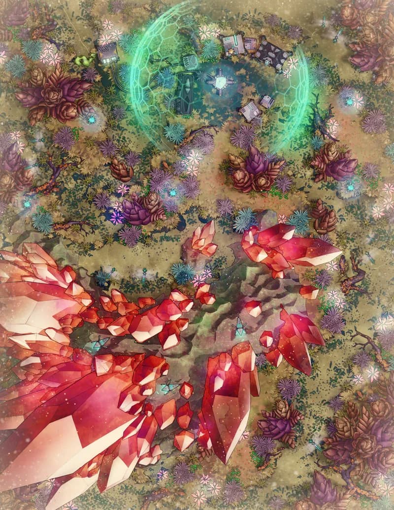 Crystal Mire Research Station map, Desert variant