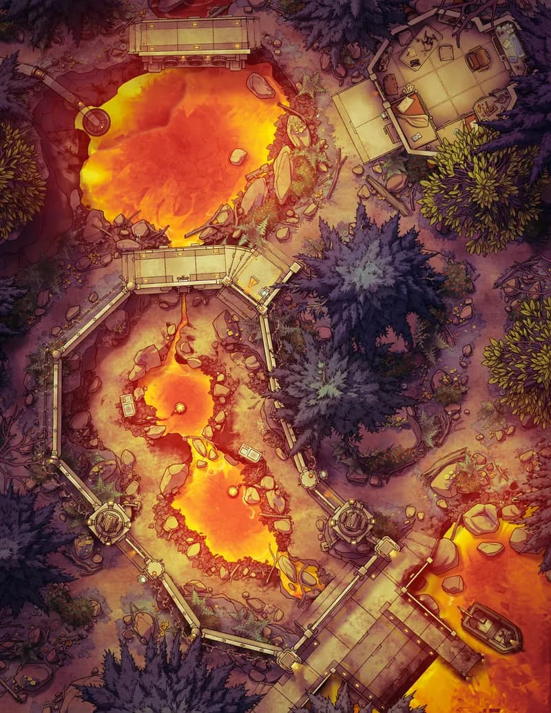 Protected Eco Site map, Lava variant