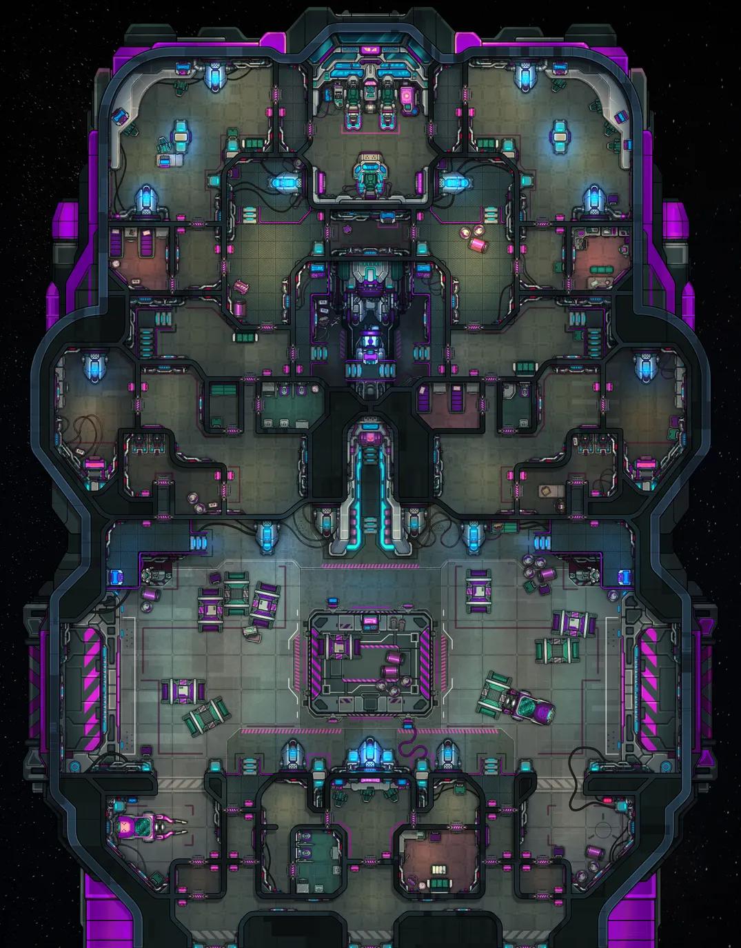 The Magnus Starship map, Part 1 Azure variant