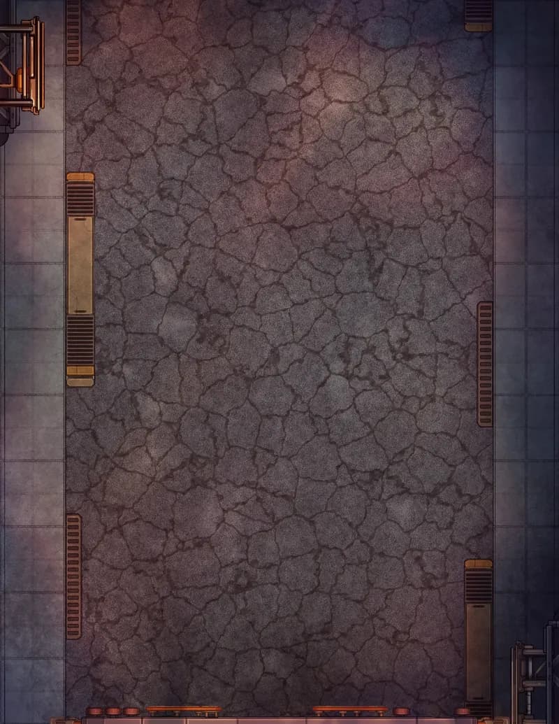 Abandoned Highway map, Empty No Plants Day variant