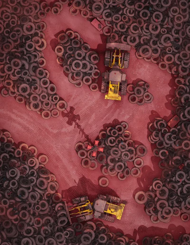Tyre Yard map, Red Planet variant