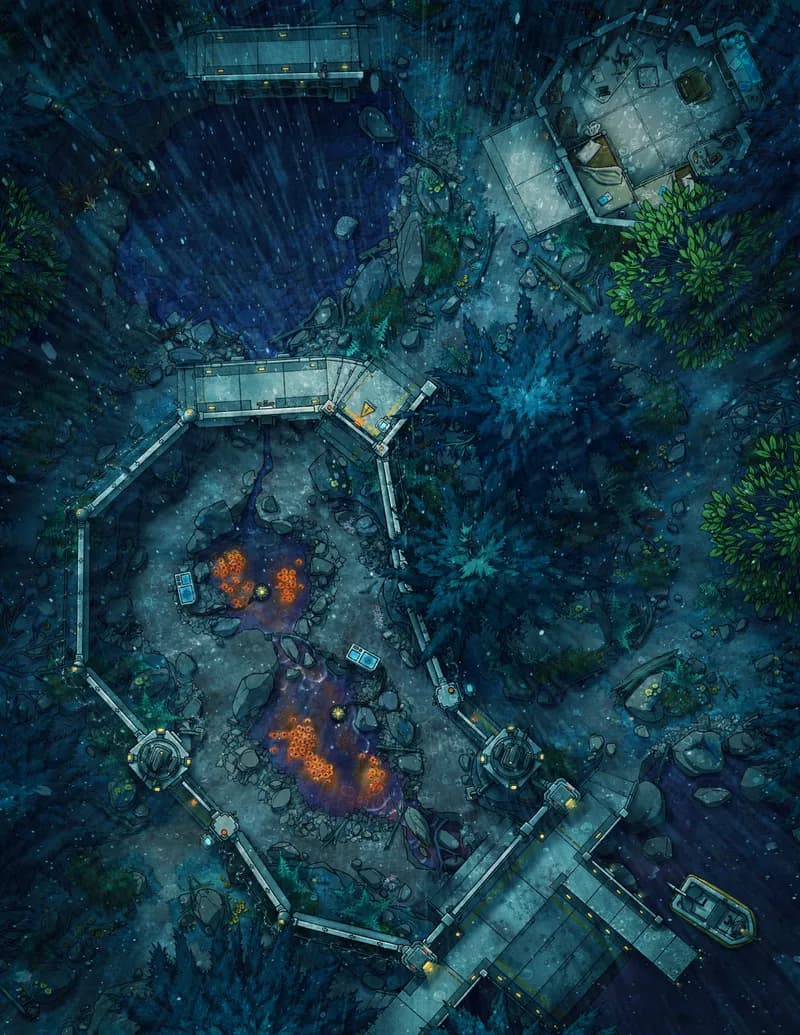 Protected Eco Site map, Rain variant