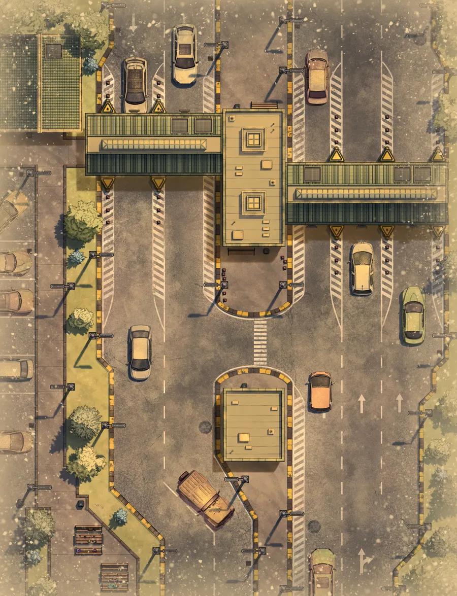 Highway Toll Booth map, Desert variant