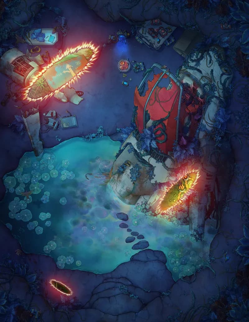 Crash Site Repair Camp map, Portal variant