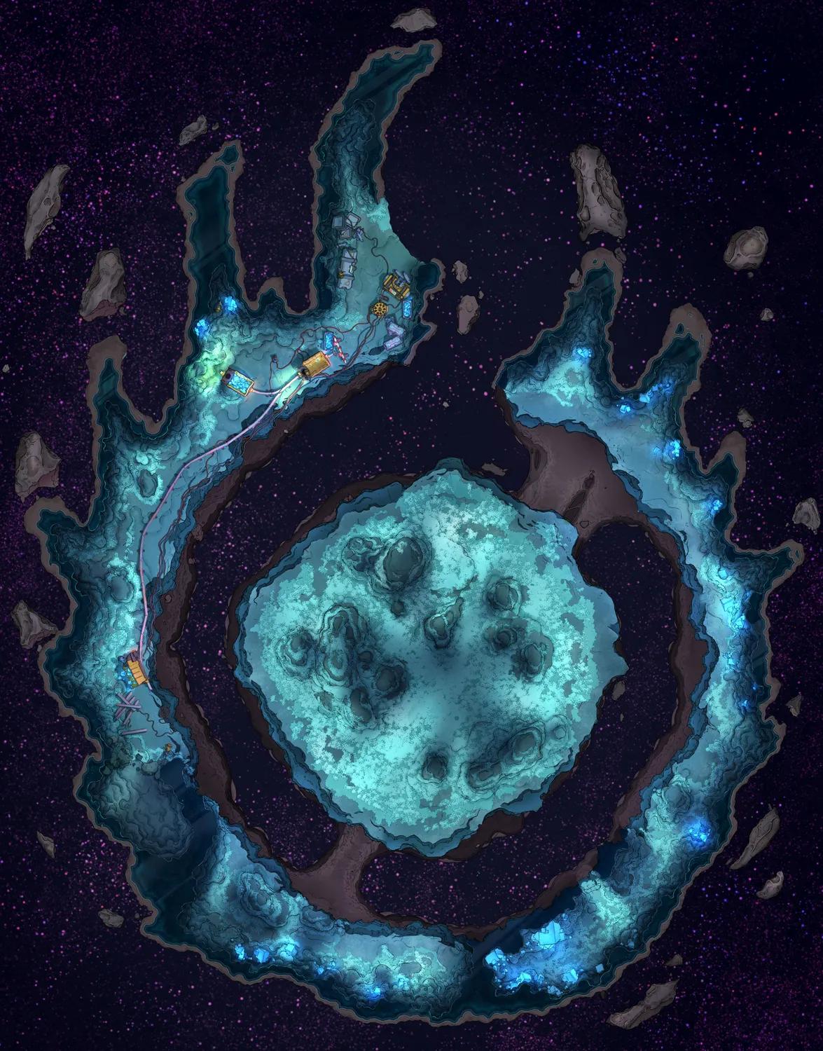 Slime Space Station map, No Slime Interior variant