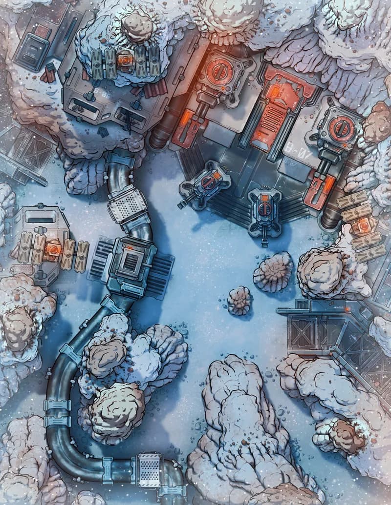 Hoodoos Base map, Frozen variant