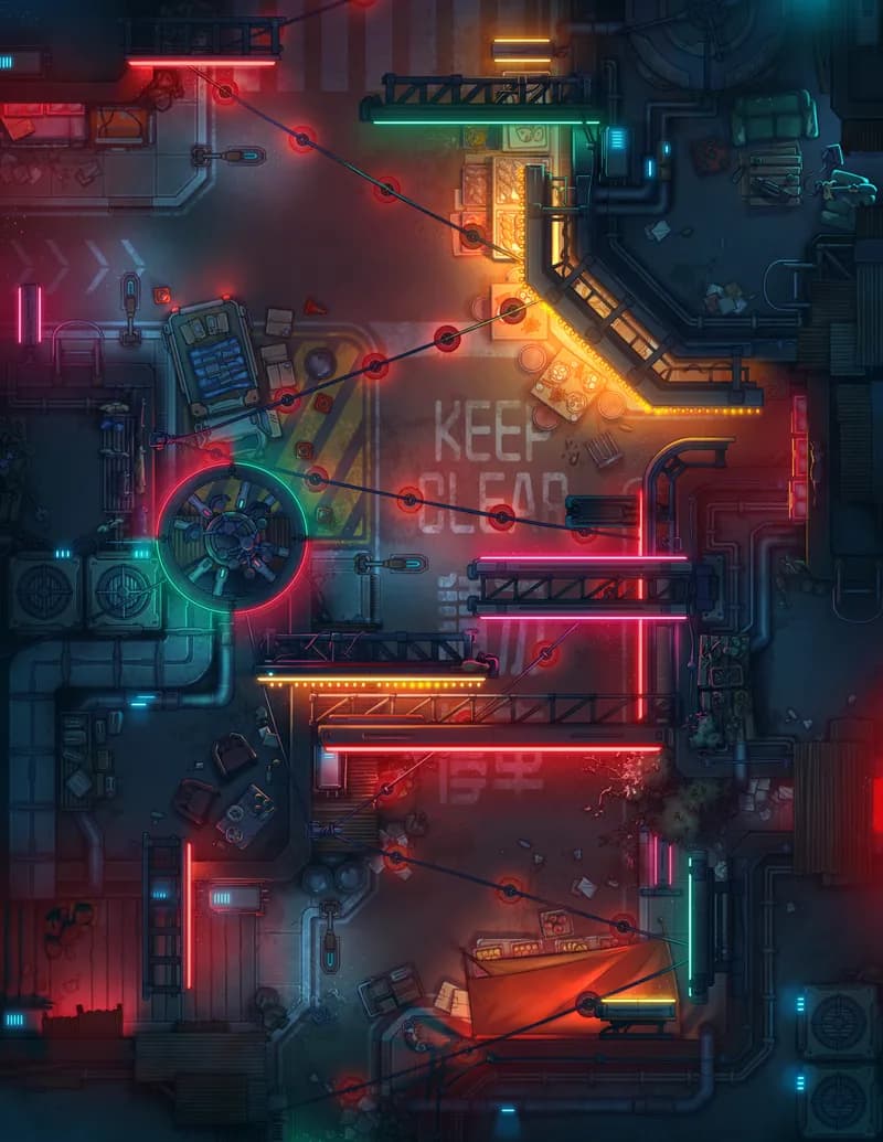 Lantern District map, Original Night variant