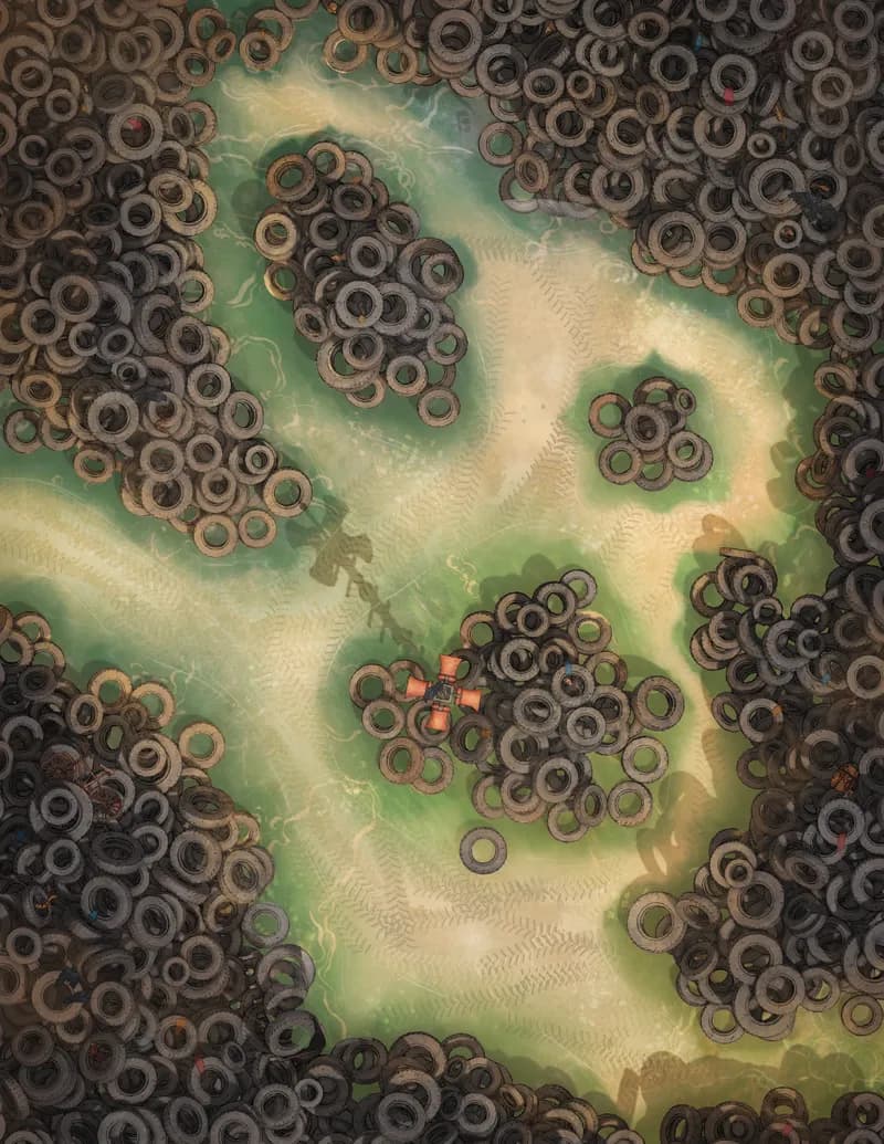 Tyre Yard map, Coastal Yard variant