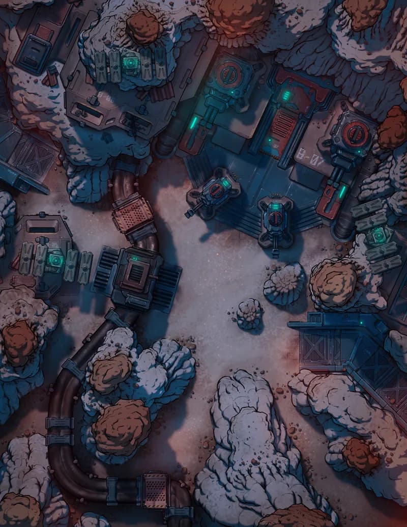 Hoodoos Base map, Original Night variant
