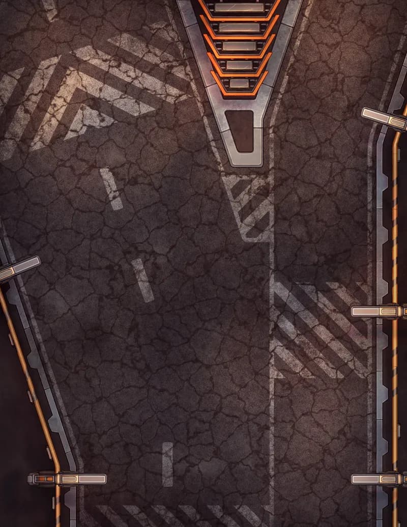 Hazardous Tanker Crash map, Empty Day variant