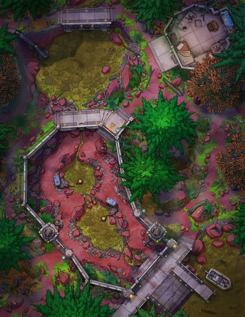 Protected Eco Site map, Mars variant