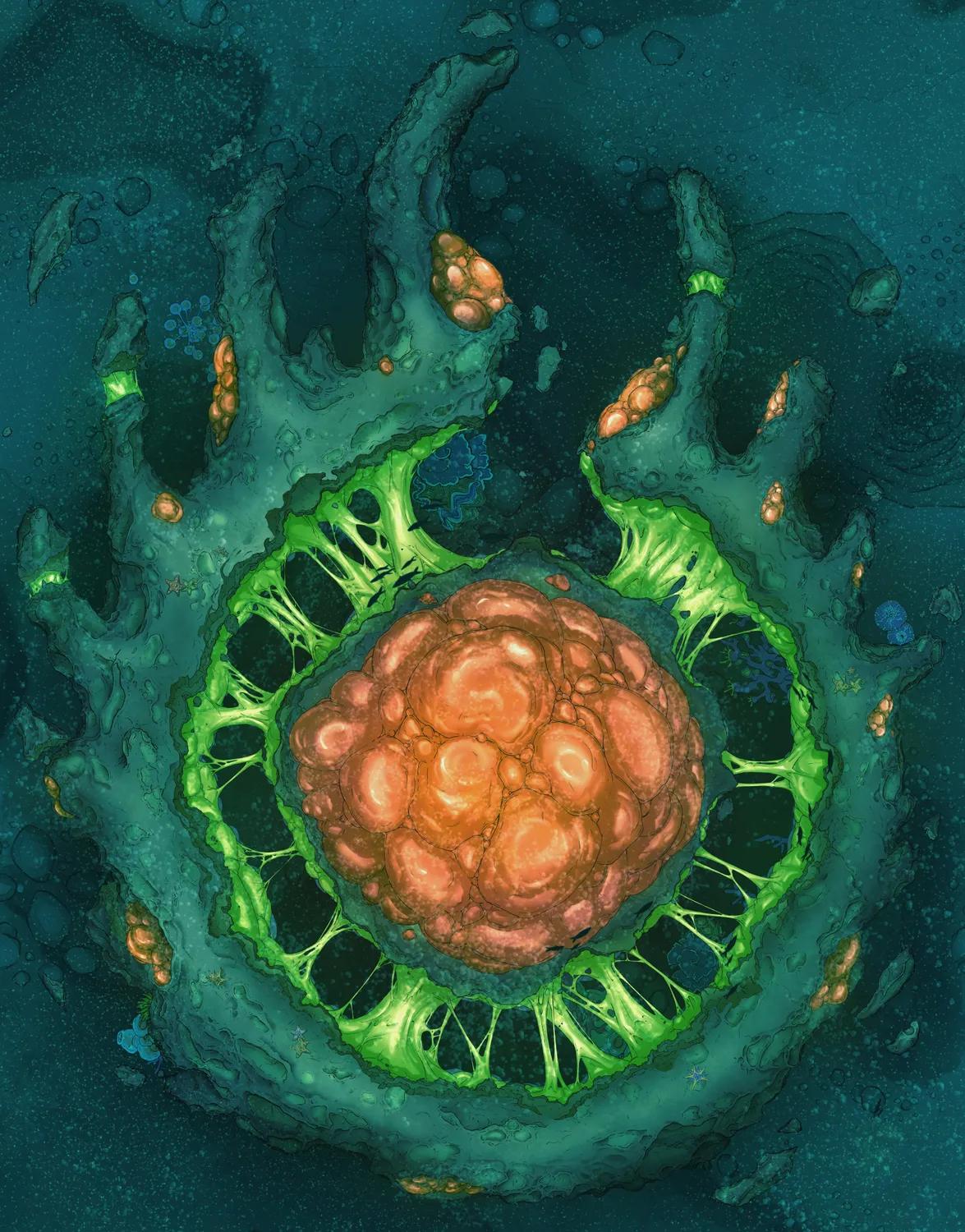 Slime Space Station map, Underwater Exterior variant