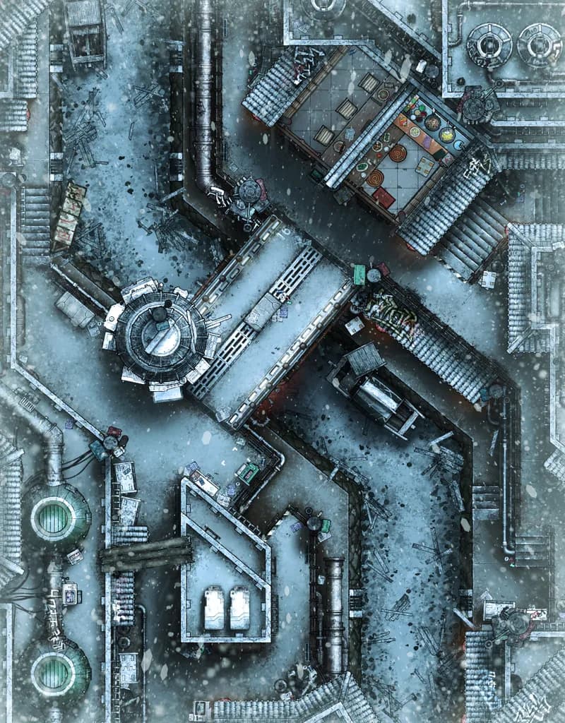 Canal Slums map, Blizzard variant