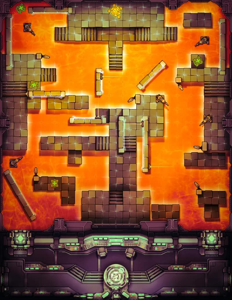 Holodeck map, Lava variant