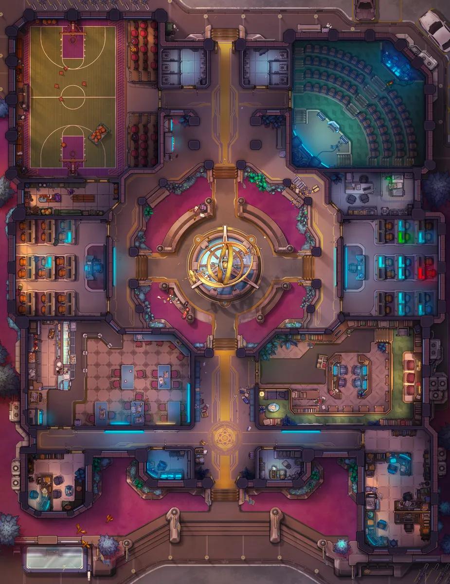 College Campus map, Pink Planet variant